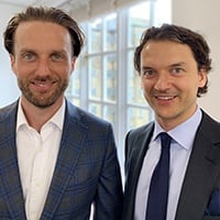 Adam Merali and Nico Beedle, Partners logo
